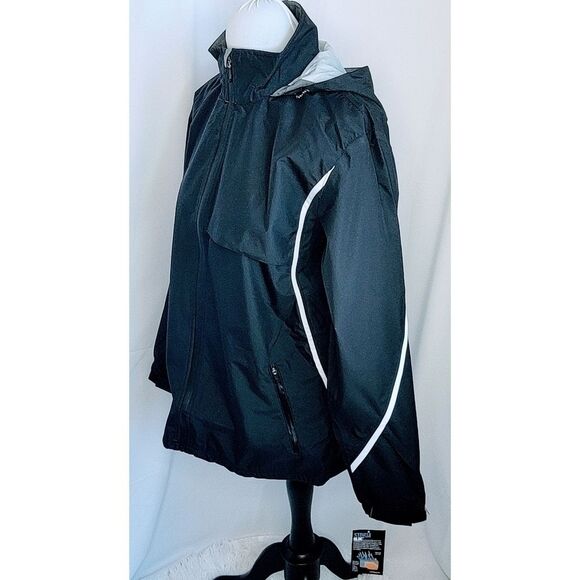 Holloway 229159 Adult Full Zip Hooded Circulate Water Proof/Wind Proof Jacket - Picture 2 of 10